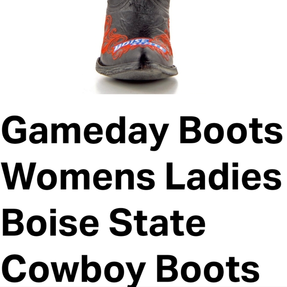 NWT Women's Boise State University 10" Cowboy Boots - Picture 9 of 11